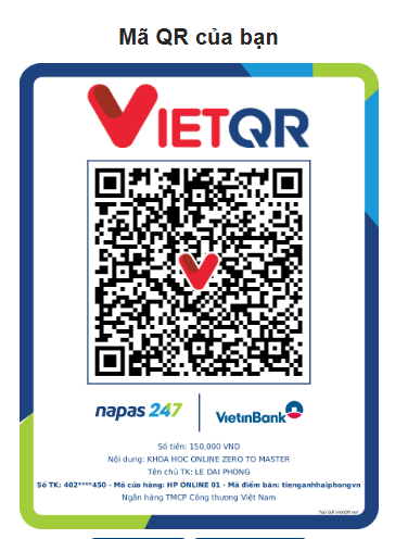 Mã QR Thanh Toán